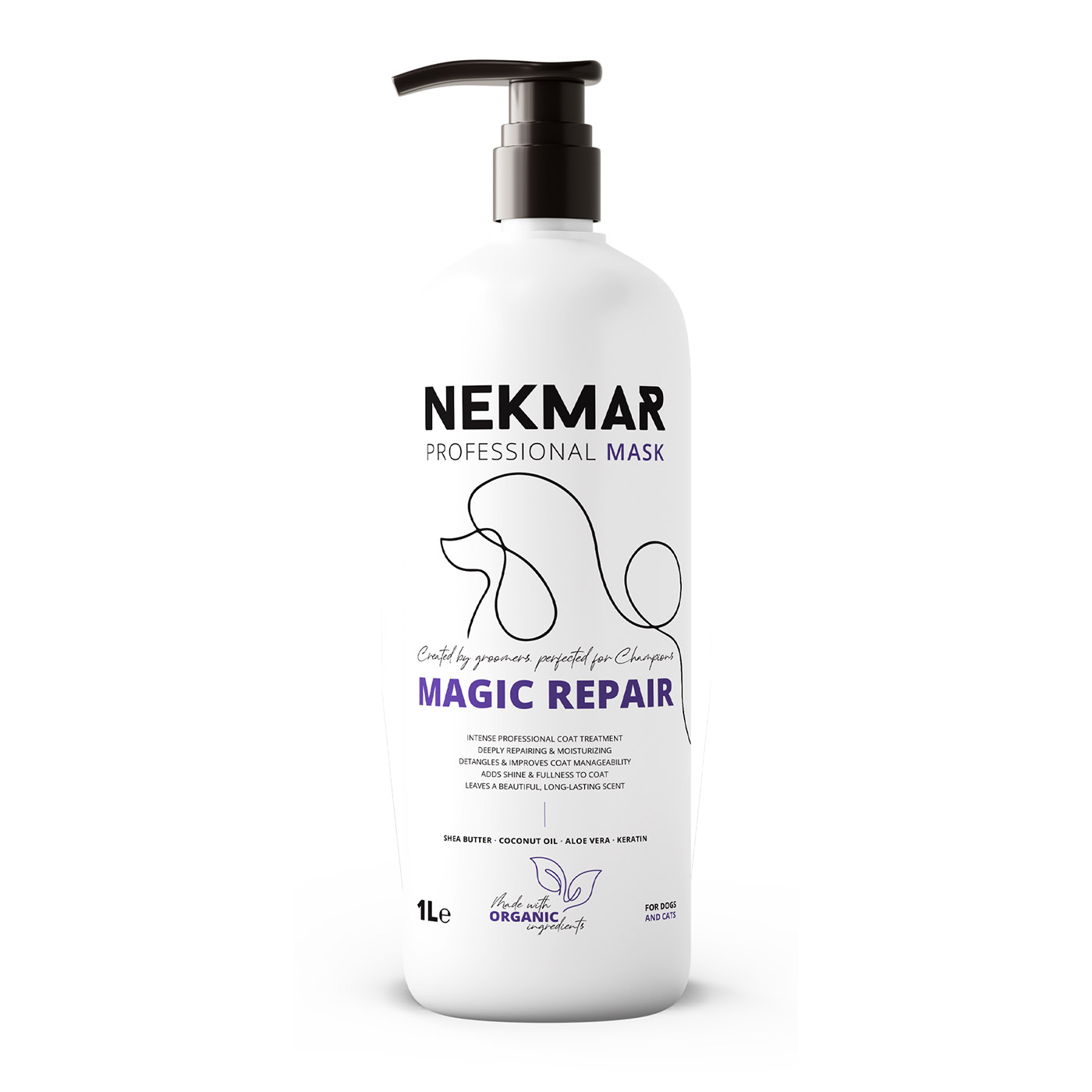 NEKMAR Профессиональная маска для груминга MAGIC REPAIR (восстановление) для кошек и собак 50мл